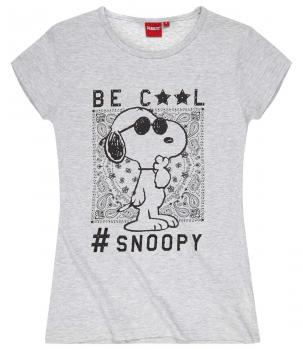Snoopy Peanuts Damen T Shirt mit Viskose grau